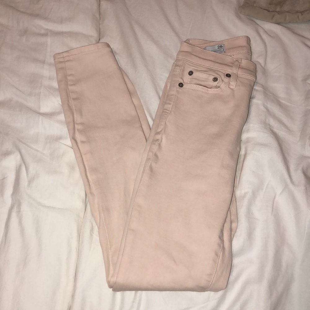 Gap Pale Pink Skinny Jeans